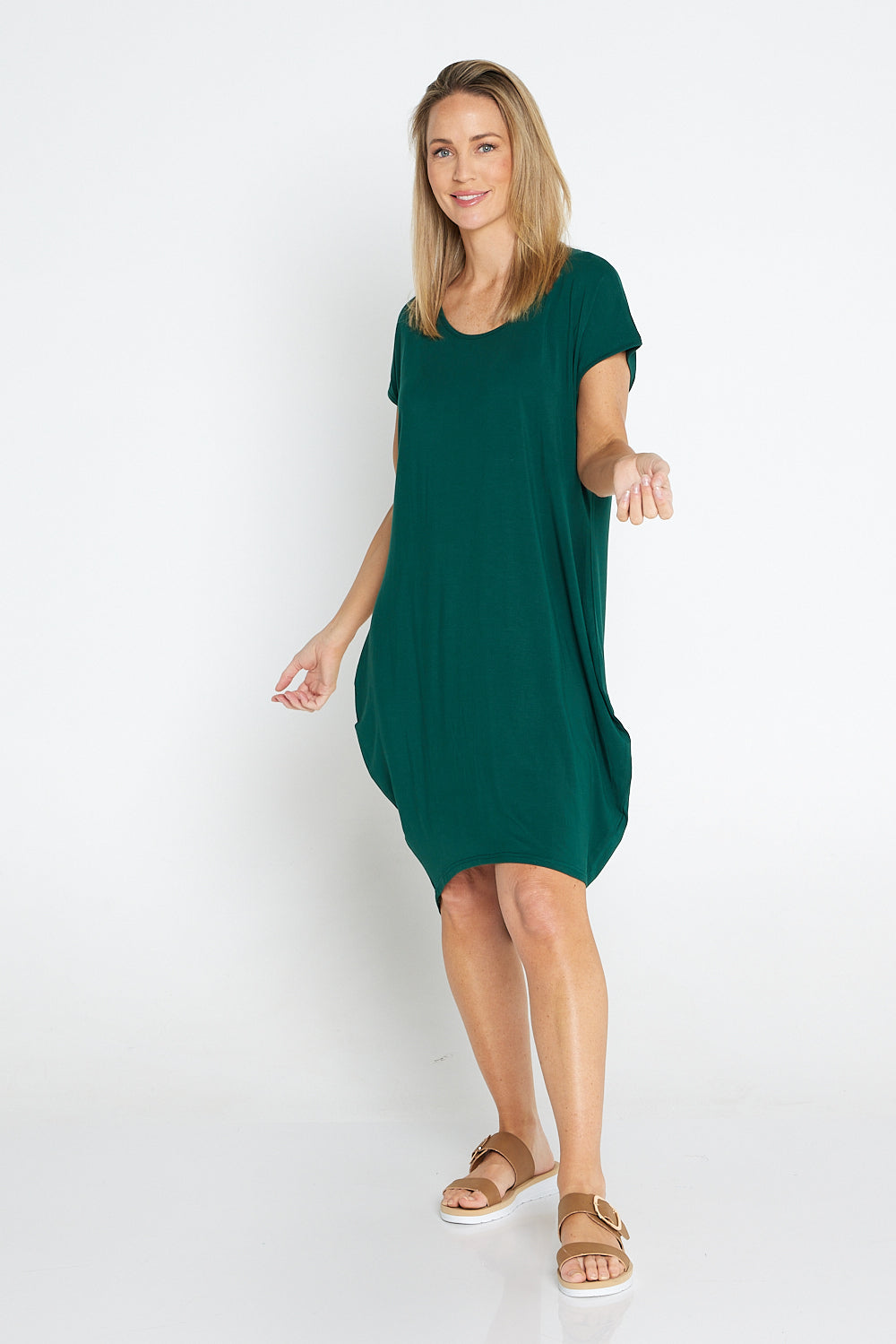 Camila Bamboo Dress - Forest