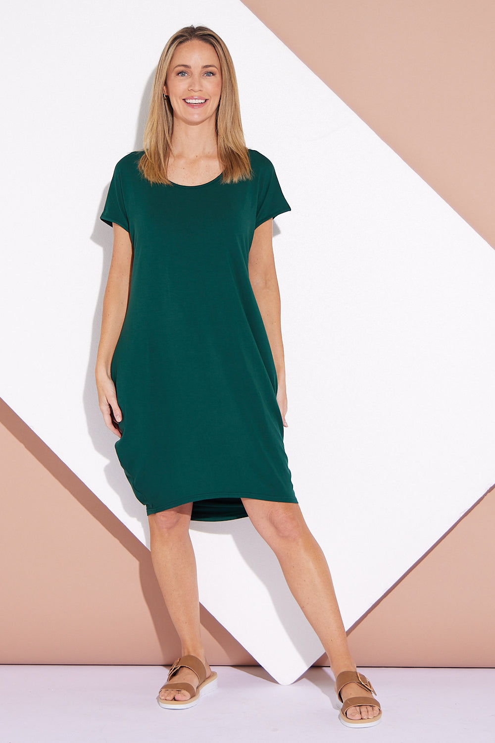 Camila Bamboo Dress - Forest