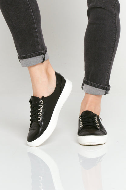 Cara Sneakers - Black Snake