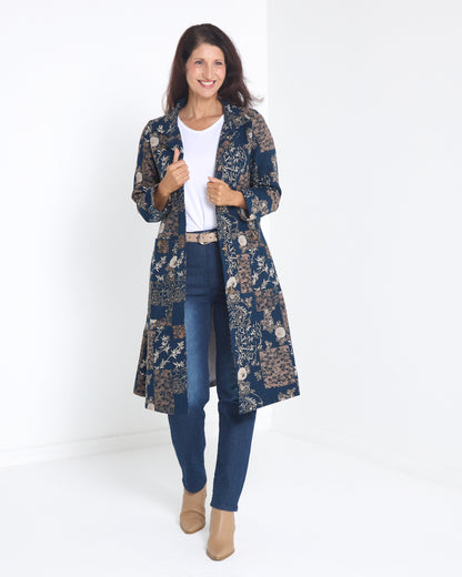 Carlton L/S Fleece Lined Jacket - Twilight Garden
