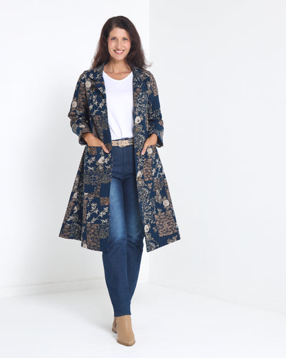 Carlton L/S Fleece Lined Jacket - Twilight Garden