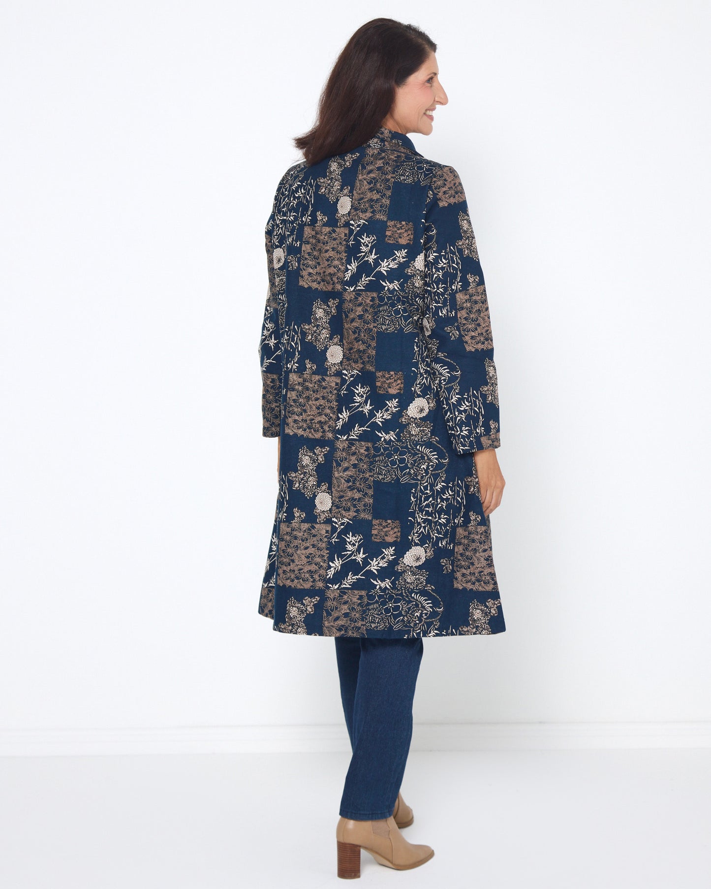 Carlton L/S Fleece Lined Jacket - Twilight Garden
