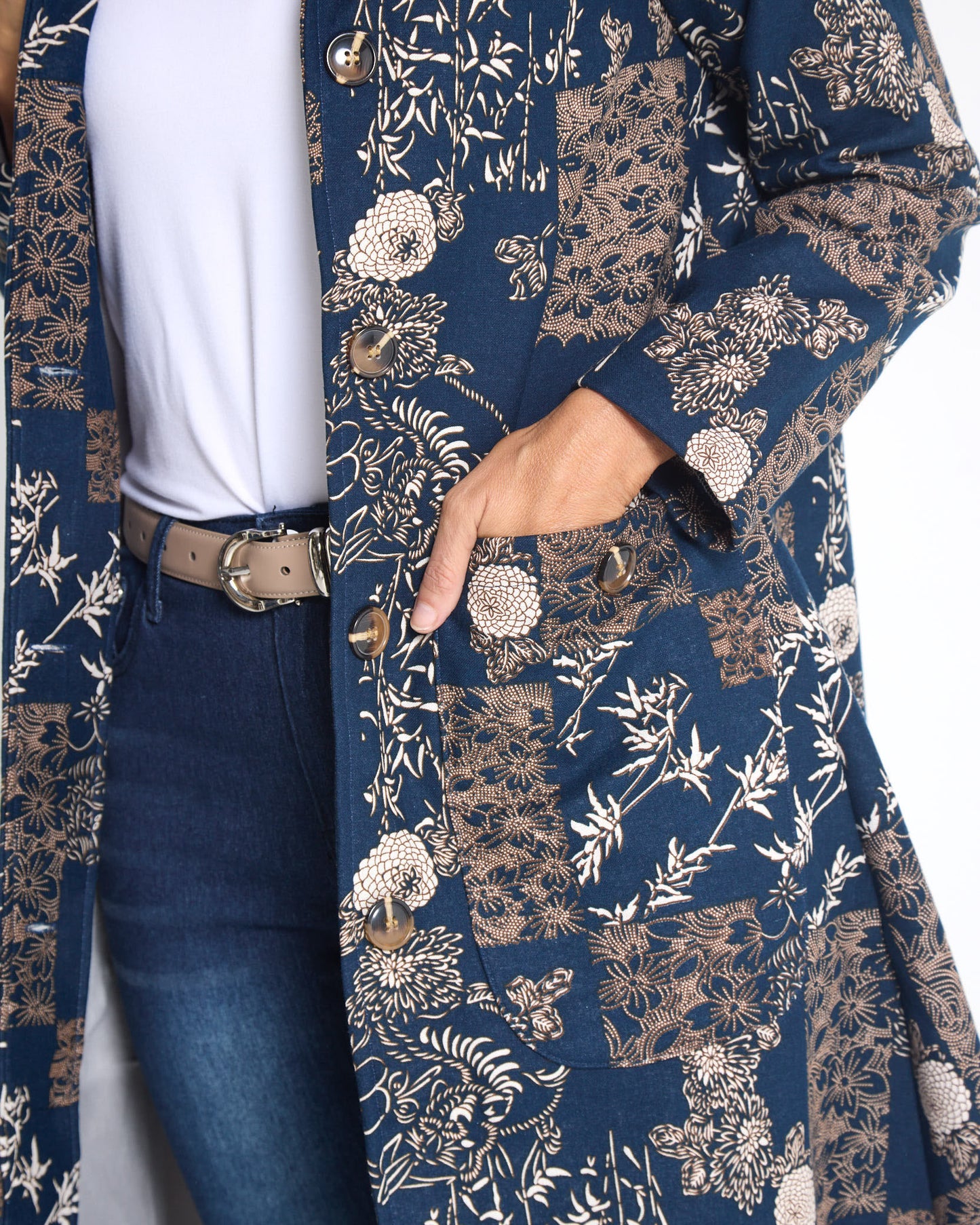 Carlton L/S Fleece Lined Jacket - Twilight Garden