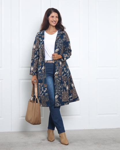 Carlton L/S Fleece Lined Jacket - Twilight Garden