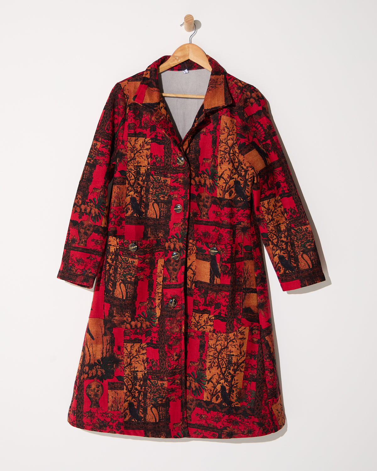 Carlton L/S Fleece Lined Jacket - Crimson Garden