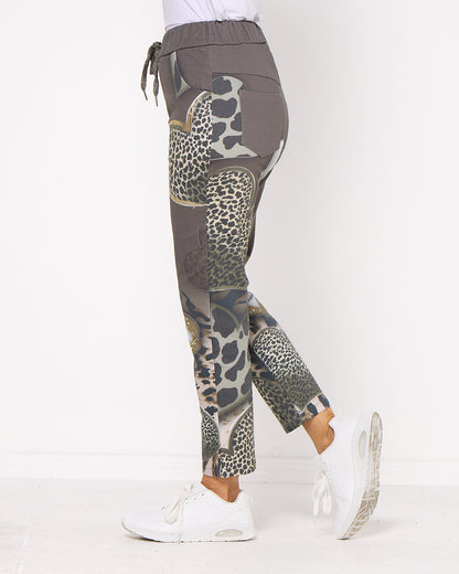 Ridley Pants - Khaki Animal