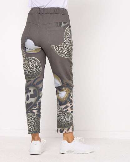 Ridley Pants - Khaki Animal