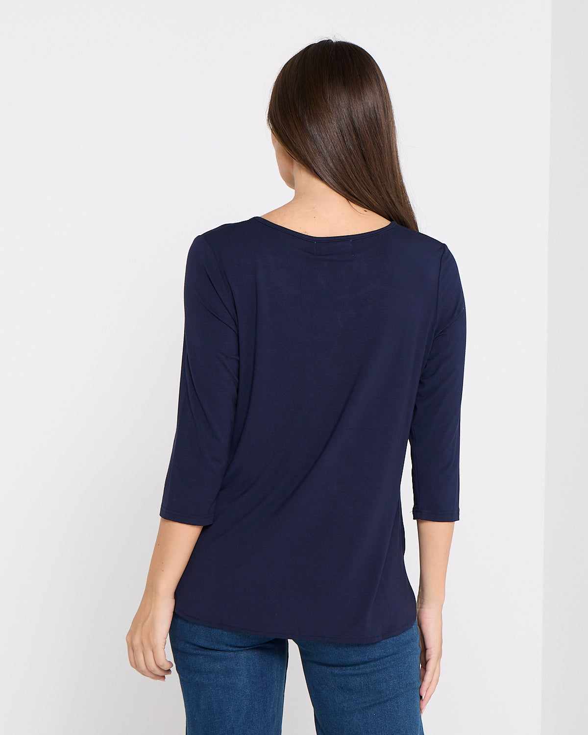 Charlie Bamboo Top - Navy