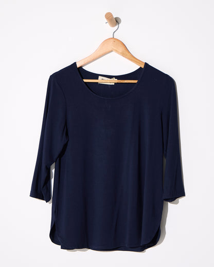 Charlie Bamboo Top - Navy