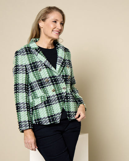 Nathalia Jacket - Green Check