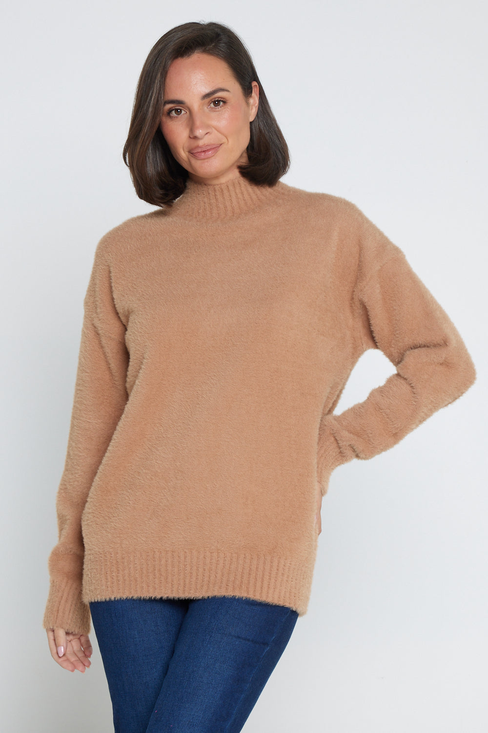 Christa Jumper Caramel Knitwear Sale TULIO Fashion