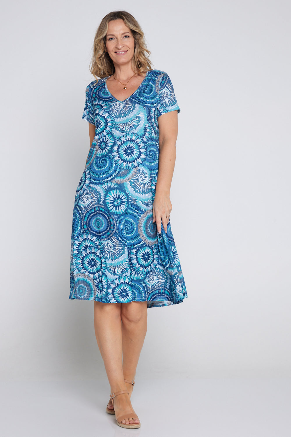 Christobel Dress - Ocean Swirl