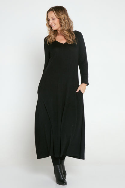 Christobel Knit Maxi Dress - Black