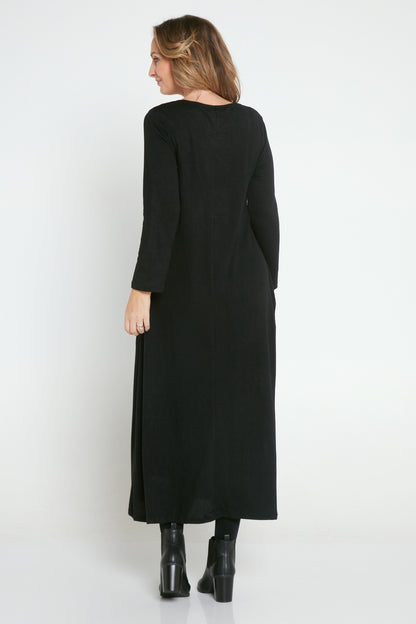 Christobel Knit Maxi Dress - Black