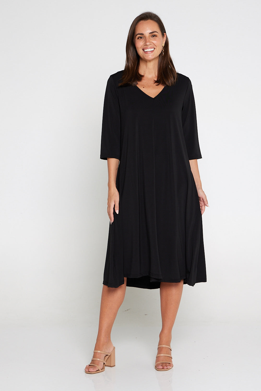 Christobel Sleeved Dress - Black