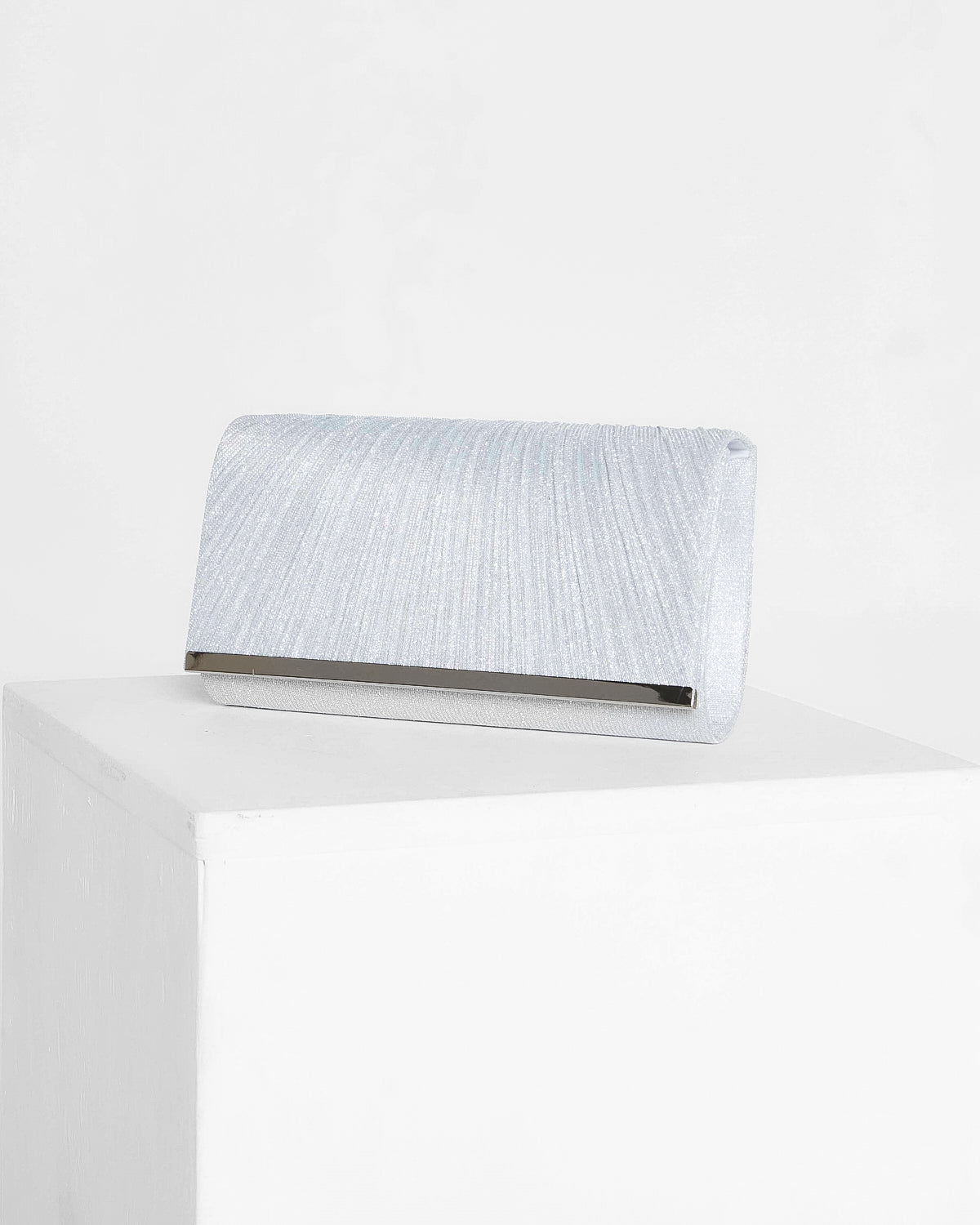 Genevieve Clutch - Silver