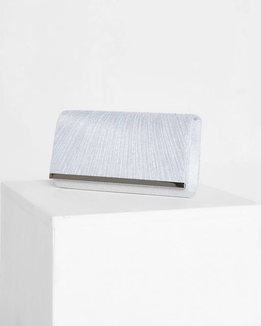 Genevieve Clutch - Silver