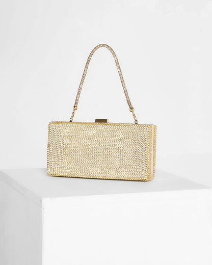 Anika Box Clutch - Gold