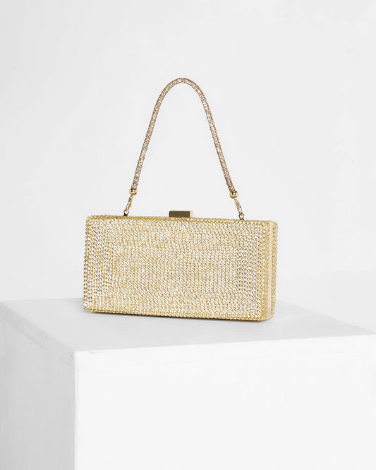 Anika Box Clutch - Gold