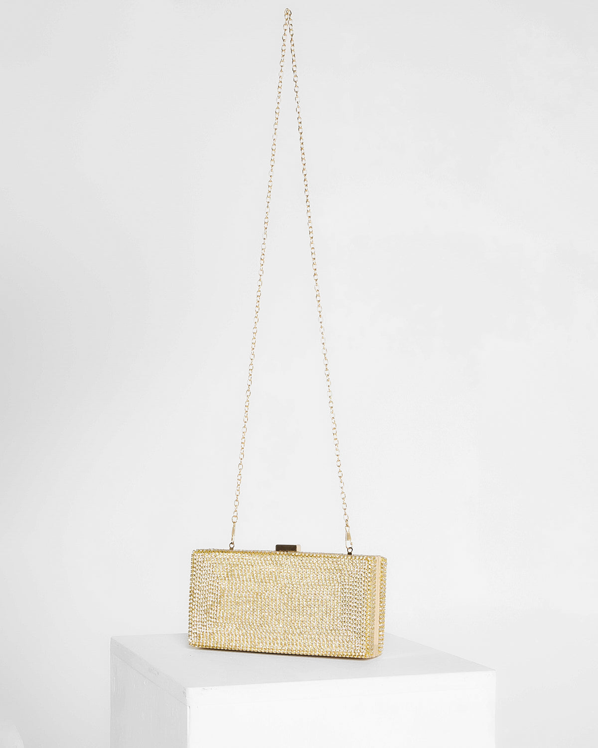 Anika Box Clutch - Gold