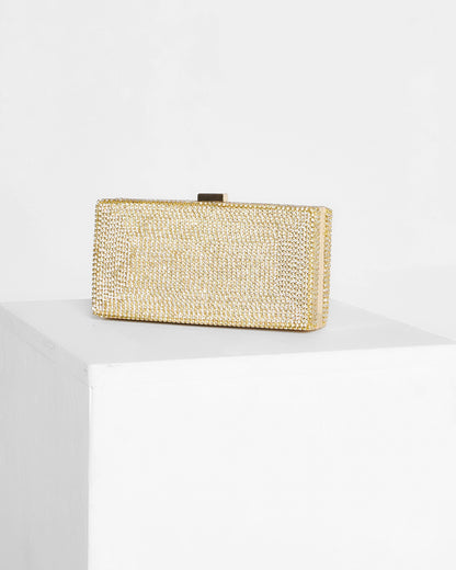 Anika Box Clutch - Gold