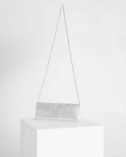 Caroline Clutch - Silver