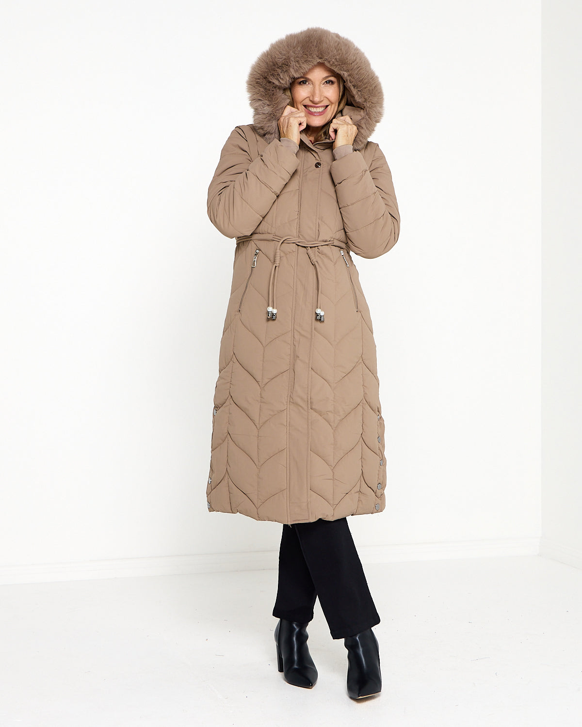 Nerrina Two Way Jacket - Latte