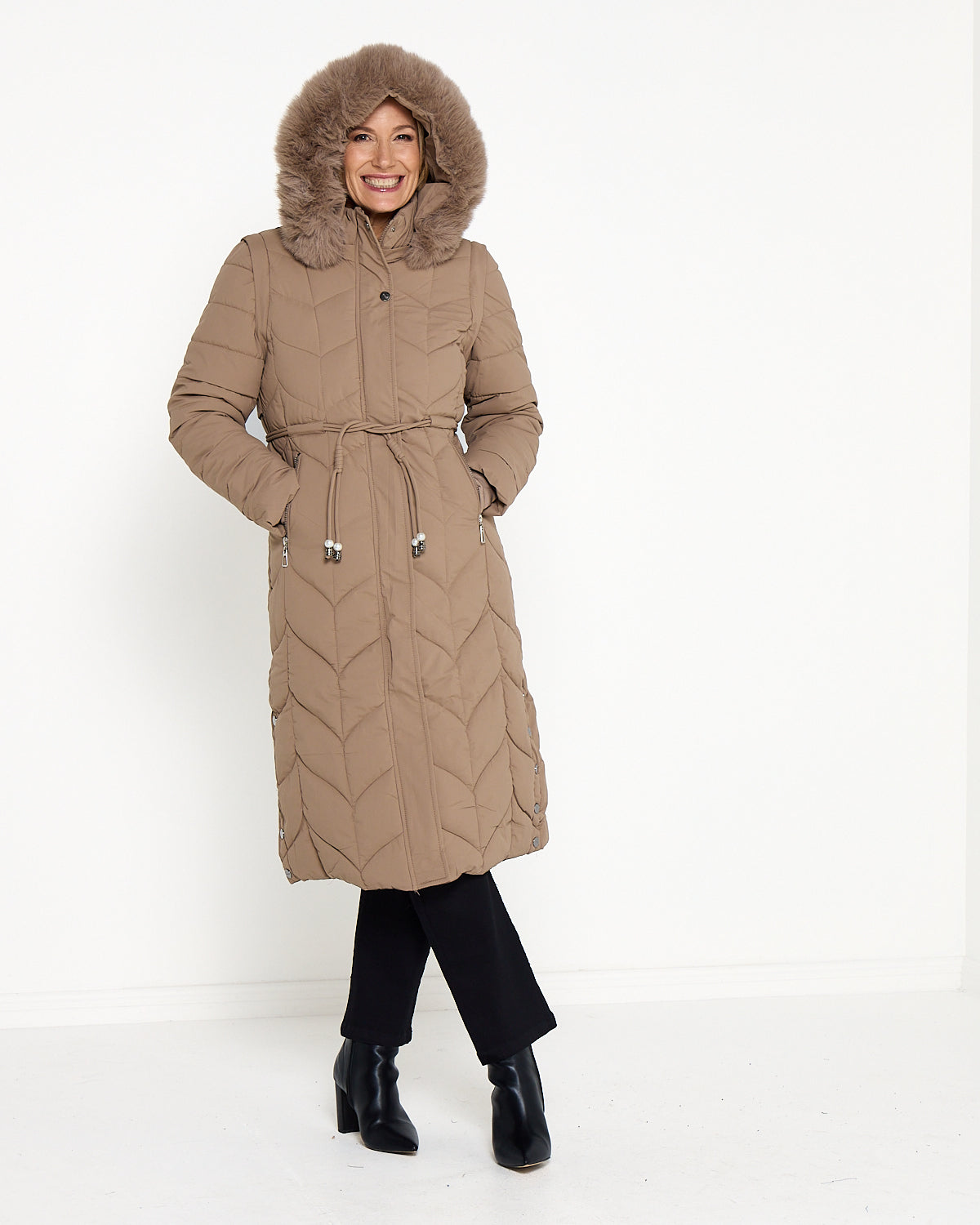 Nerrina Two Way Jacket - Latte