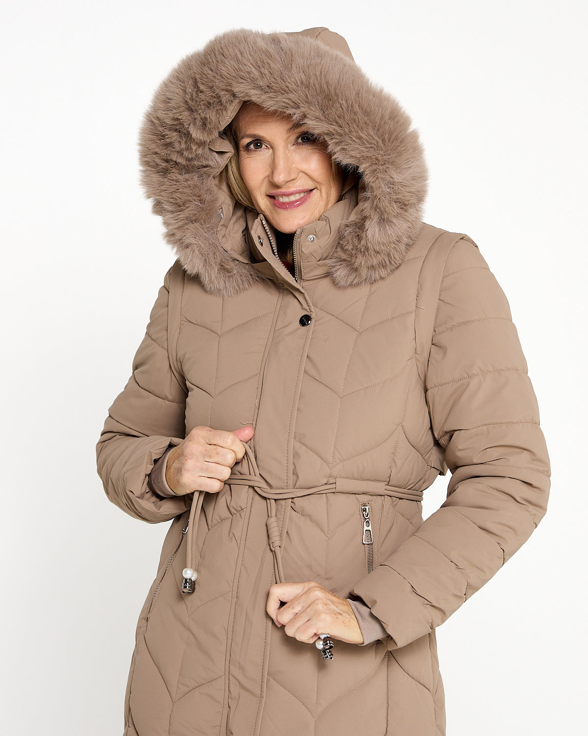 Nerrina Two Way Jacket - Latte