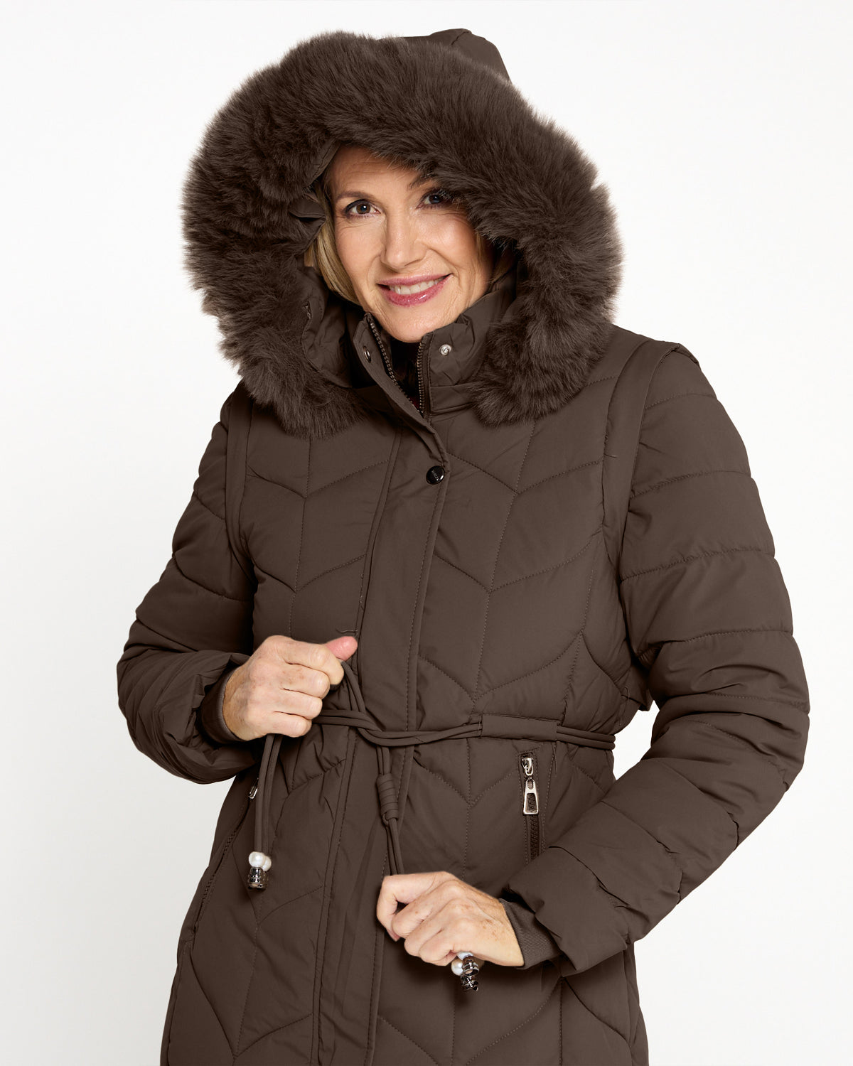 Nerrina Two Way Jacket - Chocolate