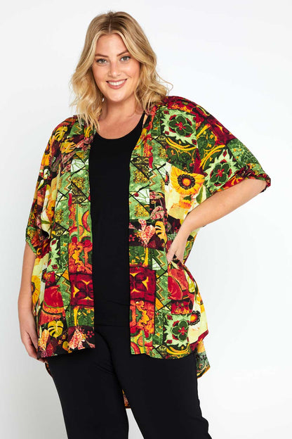 Janey Comfort Shirt - Sunflower Mosaic