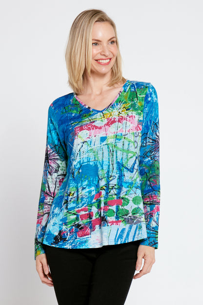 Contemporary Long Sleeve T-Shirt - Happy Place
