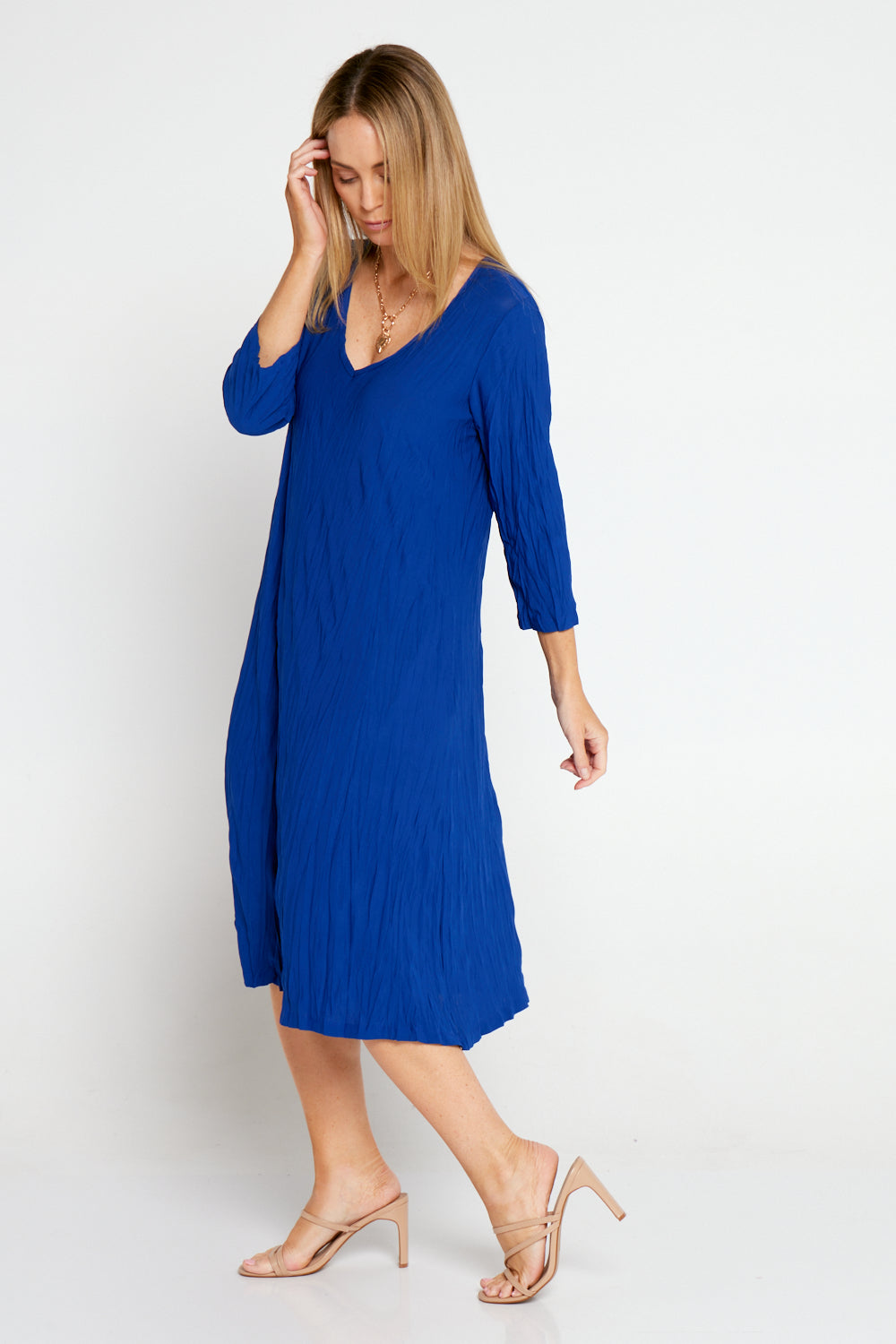 Electric blue deals shift dress