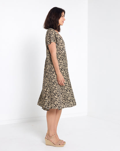 Cornwall Petite Dress - Olive Leaf