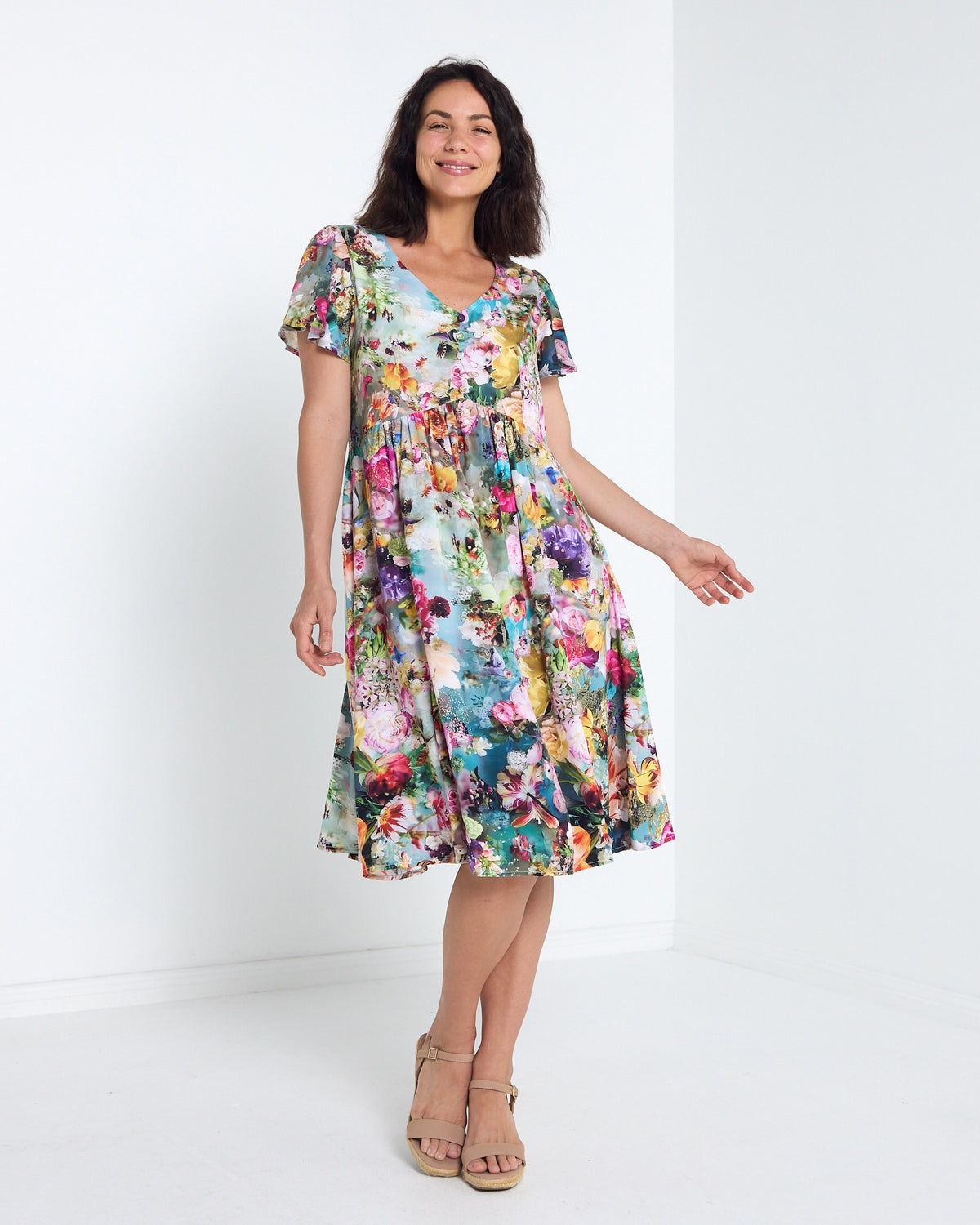Cornwall Petite Dress - Secret Garden