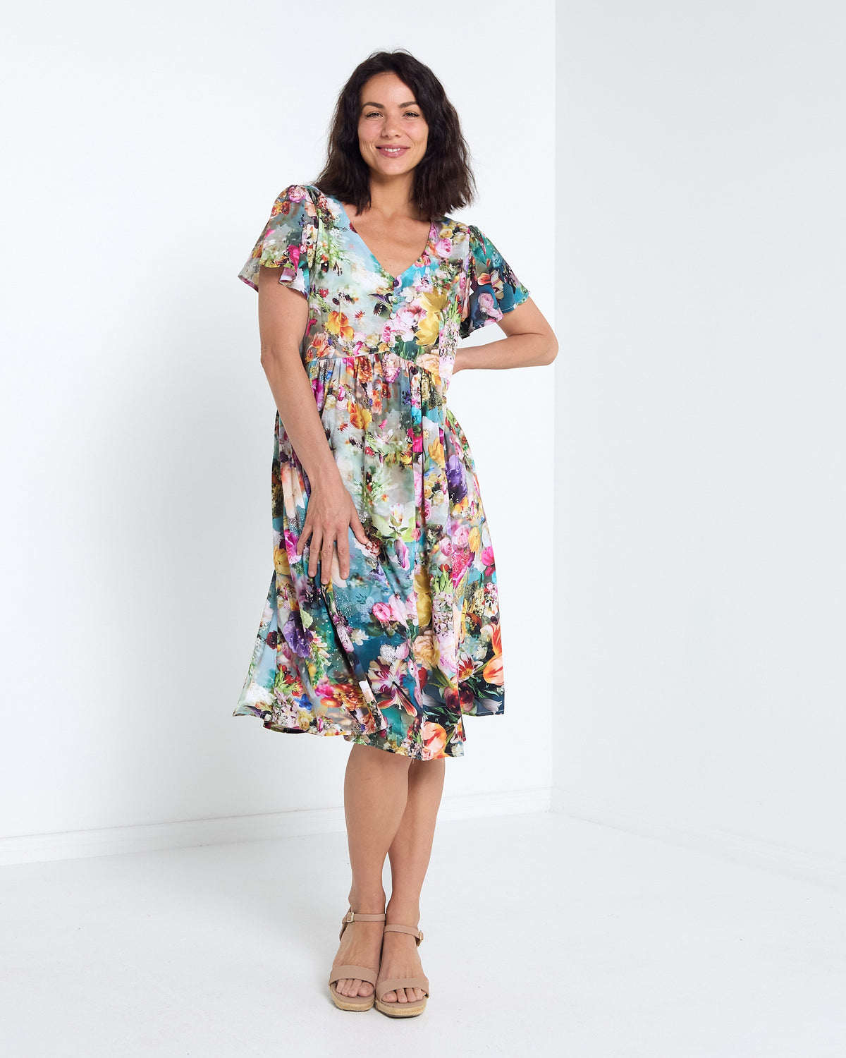 Cornwall Petite Dress - Secret Garden