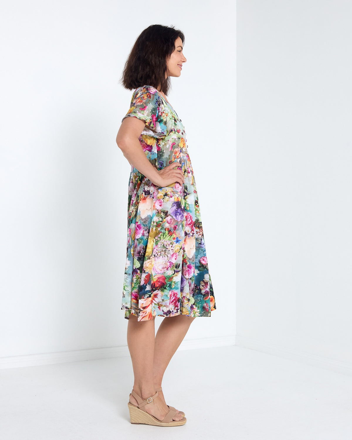 Cornwall Petite Dress - Secret Garden