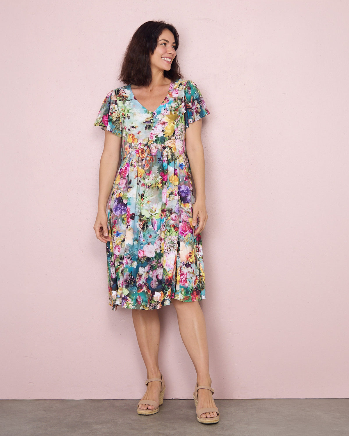 Cornwall Petite Dress - Secret Garden