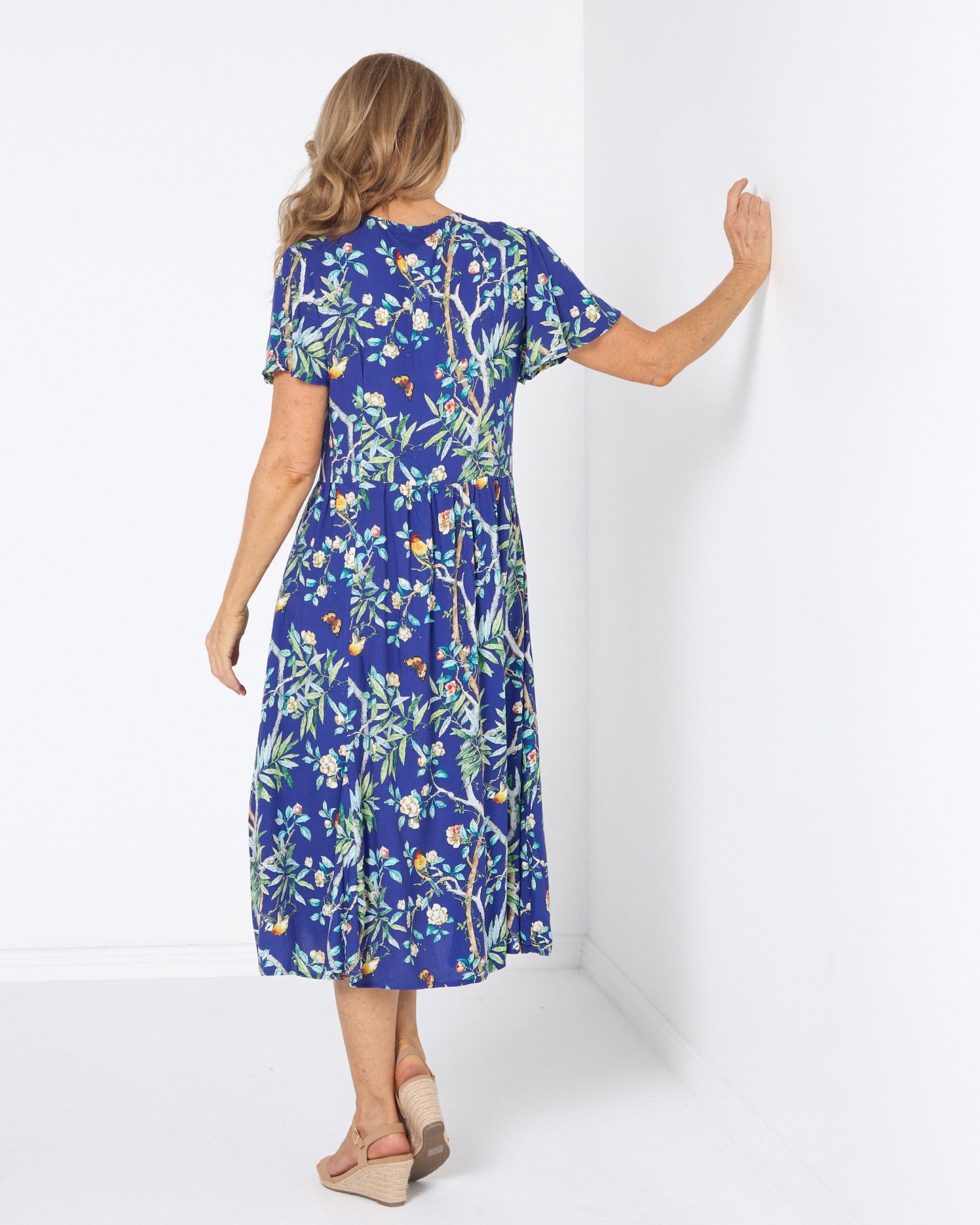 Cornwall Dress - Blue Floral