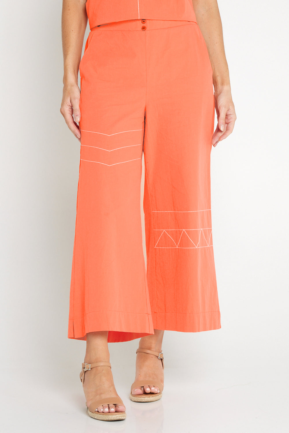 Cotton Candy Top Pant SET Coral – TULIO Fashion - Main Image