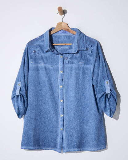 Azul Shirt - Washed Blue