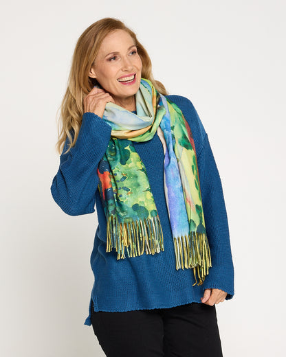 Esme Knit Crew Neck Jumper - Blue