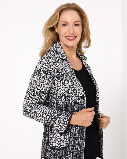 Redbank Jacket - Black/Cream