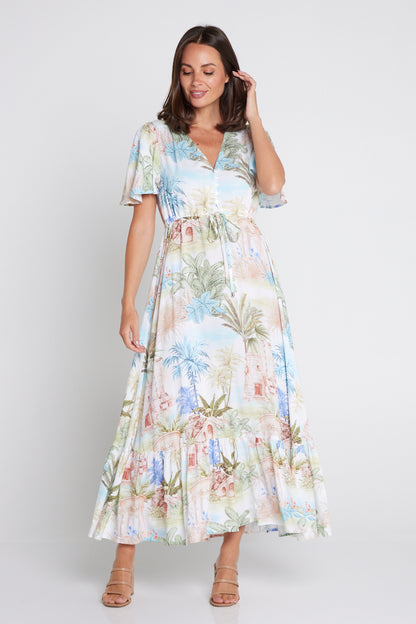 Breanna Dress - Palm Paradise