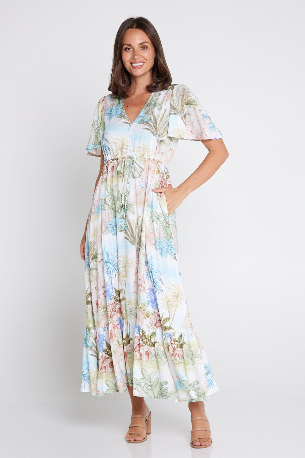 Breanna Dress - Palm Paradise