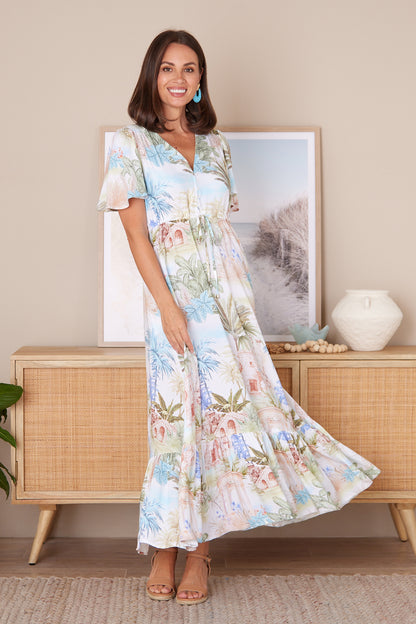 Breanna Dress - Palm Paradise