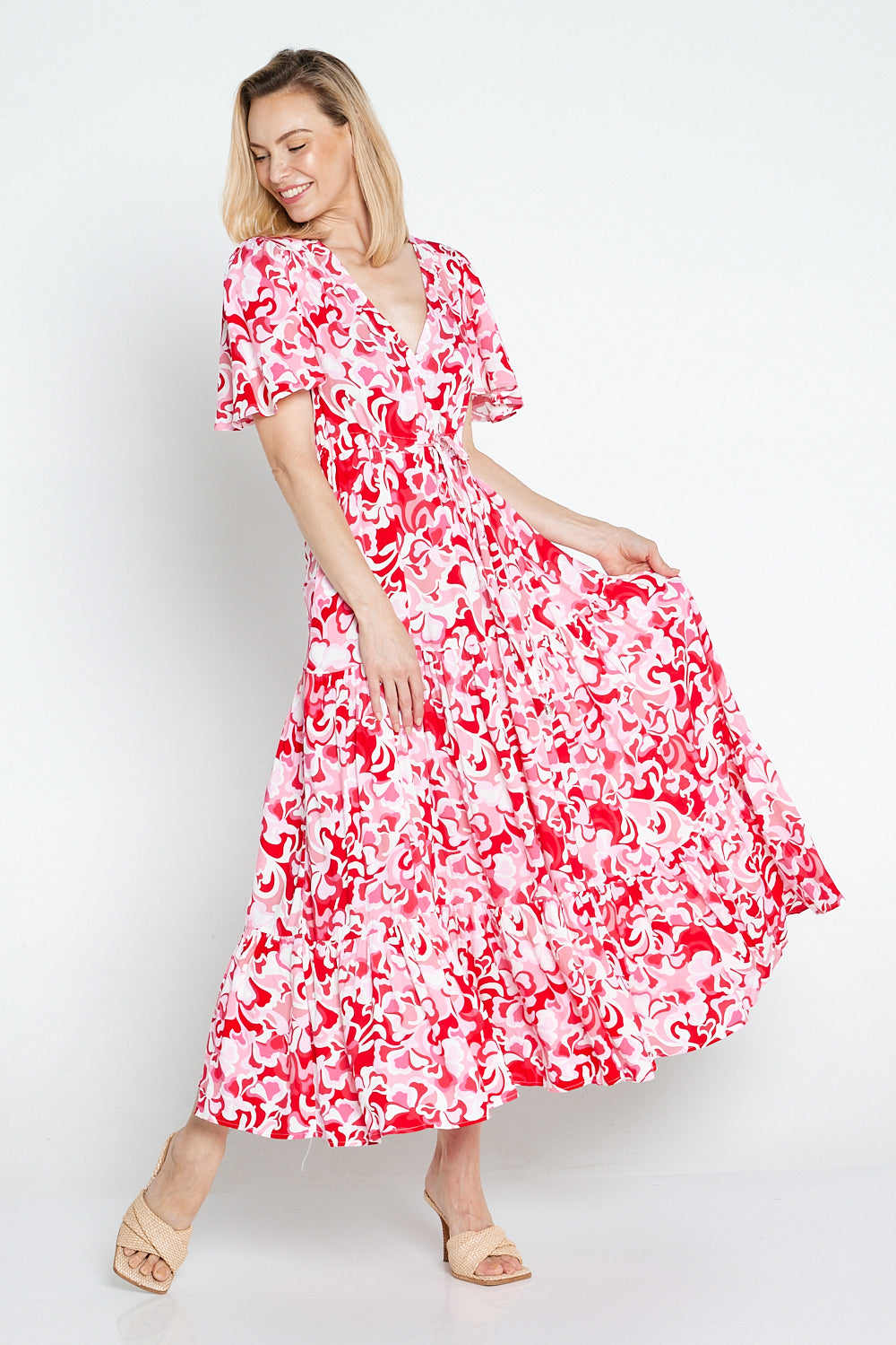 Soraya Dress - Red Print