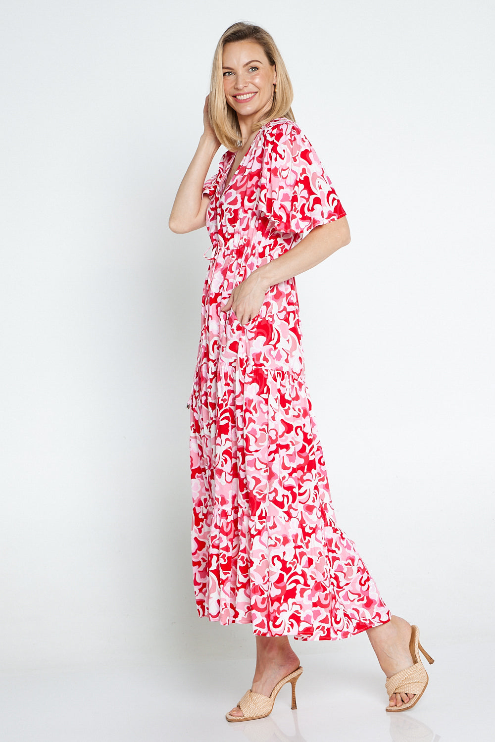 Soraya Dress - Red Print