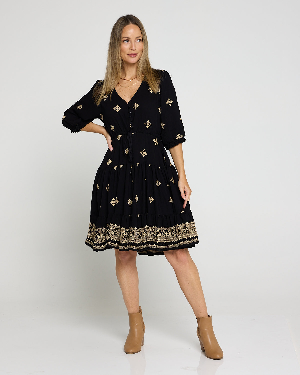sachin and babi light blue dress Black Embroidered Sequin Slip Gown With Silk Flower Pin  Rodarte