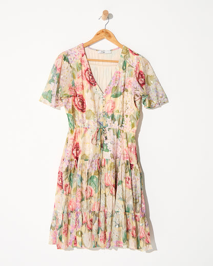 Mila Petite Dress - Golden Rose Garden